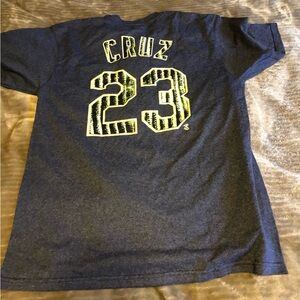 Majestic Navy and Yellow Kids Jersey